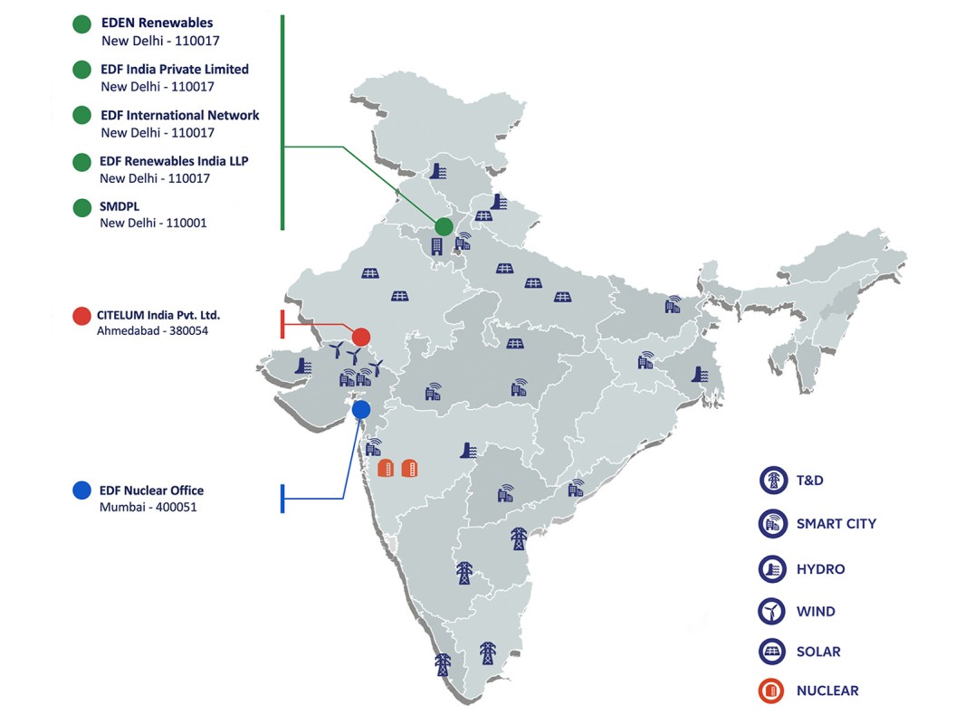 EDF India presence in India